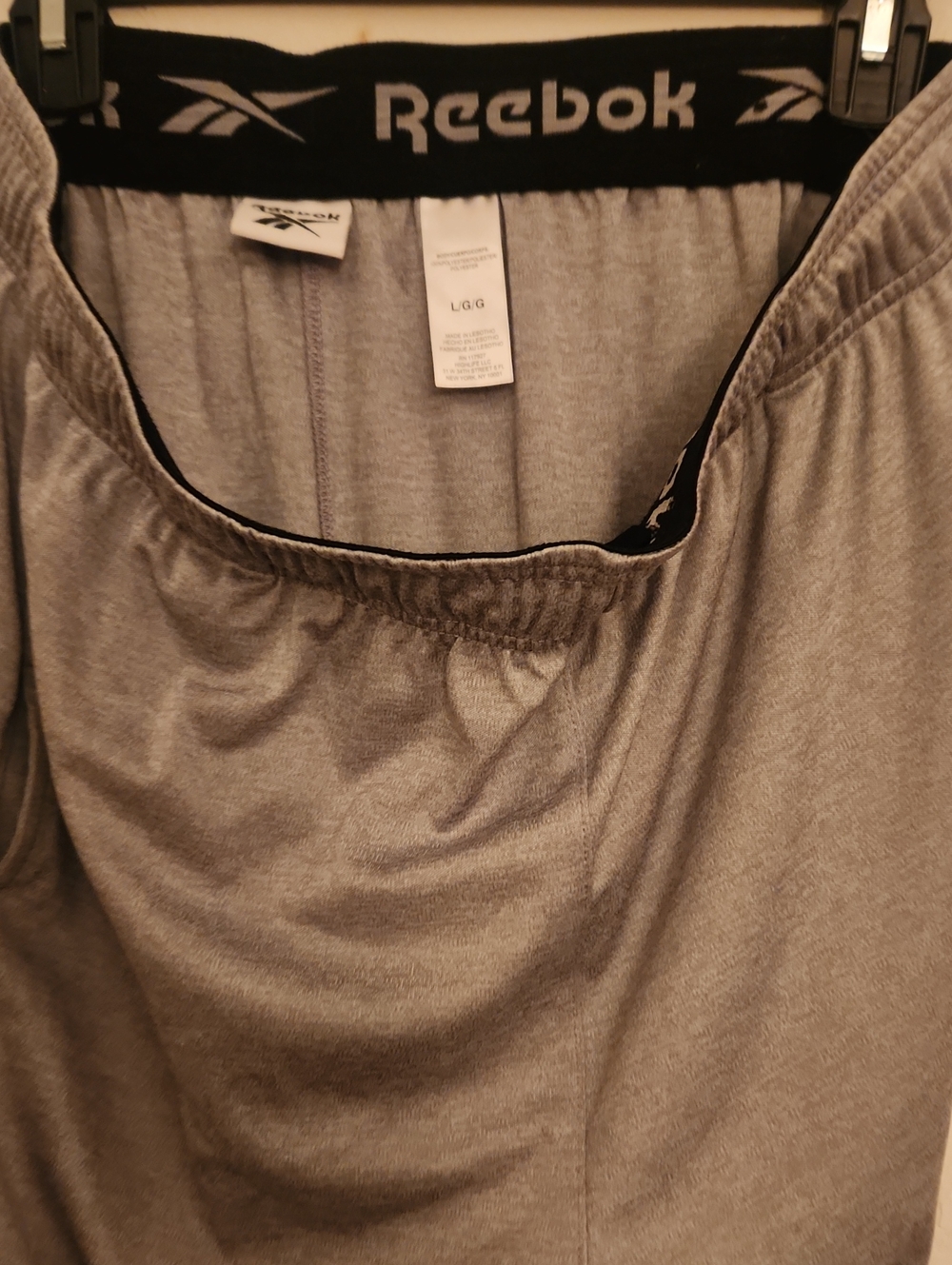 Reebok Men's Light Gray Athletic Jogger Pants